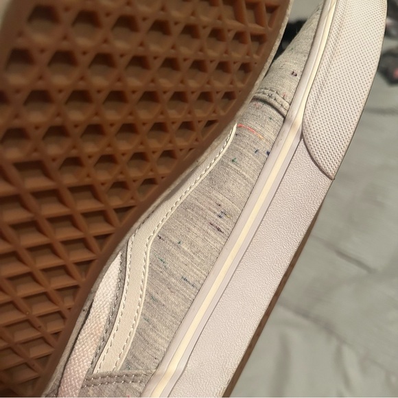 Vans Old Skool Jersey Knit Grey Speckled Sneakers size 4Y - Picture 3 of 6